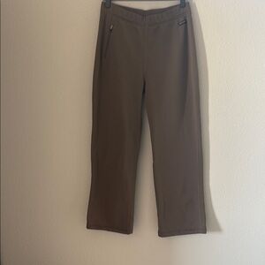 Athleta Cropped Sweat Pants in Taupe - size Small